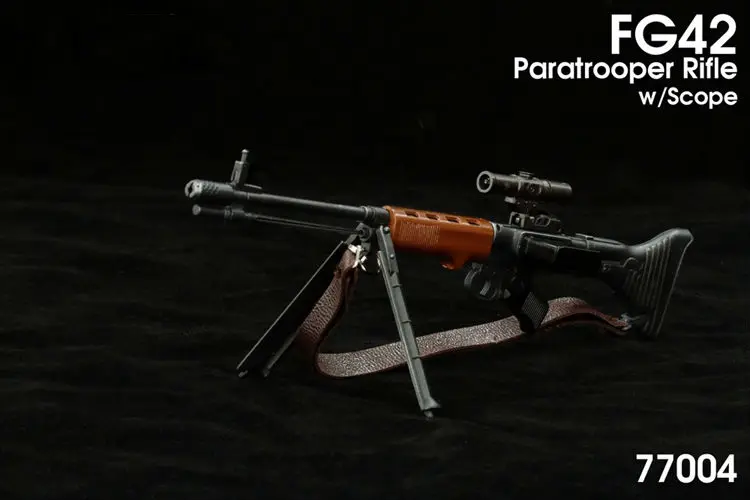 WWII German Weapon Card FG42 Paratrooper Rifle 1/6 Soldier Model | Дом и сад
