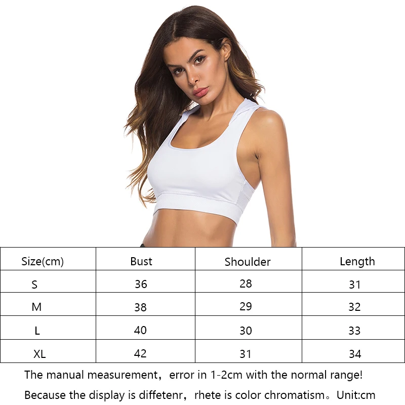 

Women Sports Bras Hooded Mesh Padded Sports Bra White Cut Out Top Ombre Seamless Sportwear Black Running Gym Workout Bra