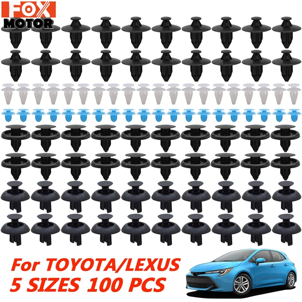 Защелкивающиеся зажимы для кузова автомобиля 100x 5 размеров защита от брызг крыла