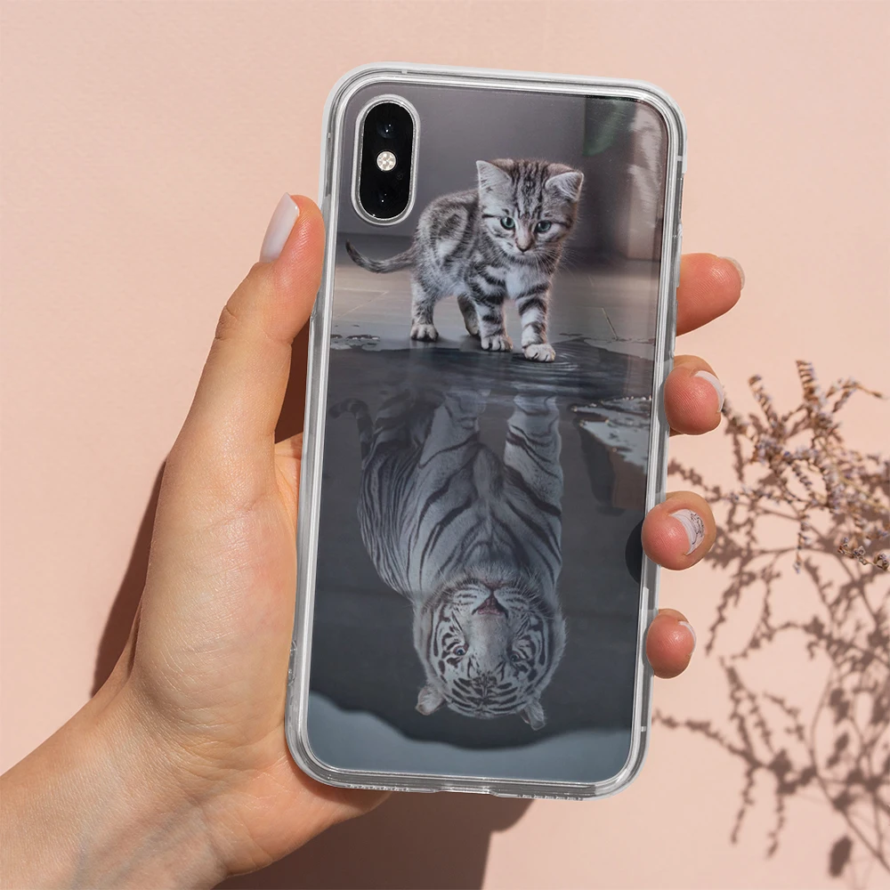 Silicone Phone Case for iPhone 8 Coque Soft Creative Painted Cover 7 Plus TPU Shells Bags Shockproof Cute |