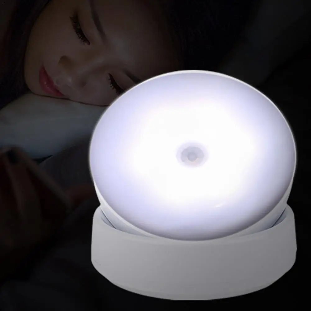 

360 Degree Rotating Rechargeable LED Night Light Security Wall lamp Motion Sensor light for Bedroom Stair Kitchen Cabinet Light