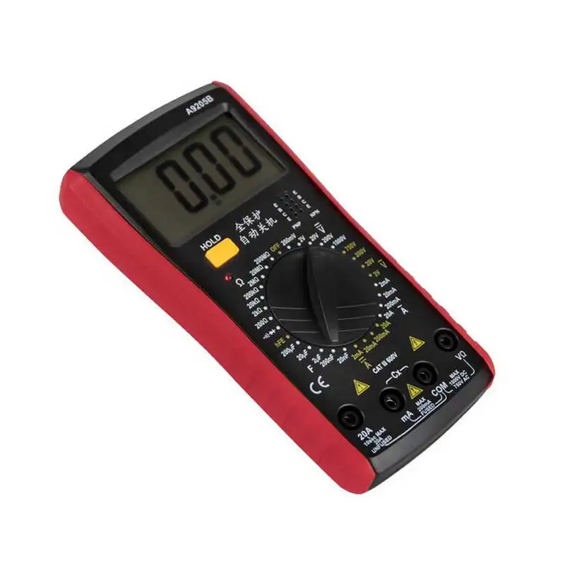 DM9205A 1999 отсчетов мультиметр AC DC Цифровой профессиональный тестер емкостный