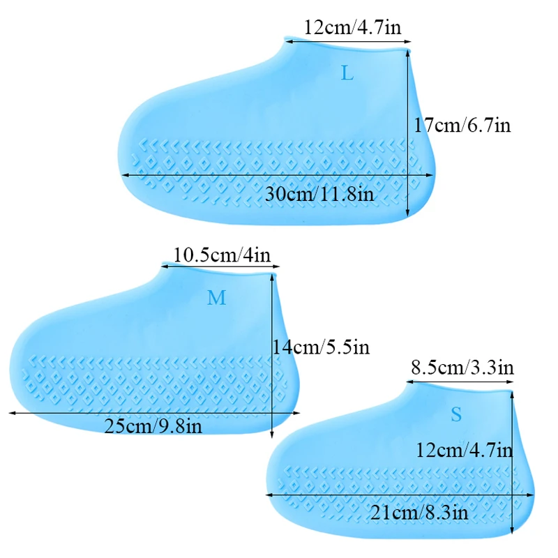 1 пара силиконовые Нескользящие водонепроницаемые чехлы для обуви|Бахилы| |
