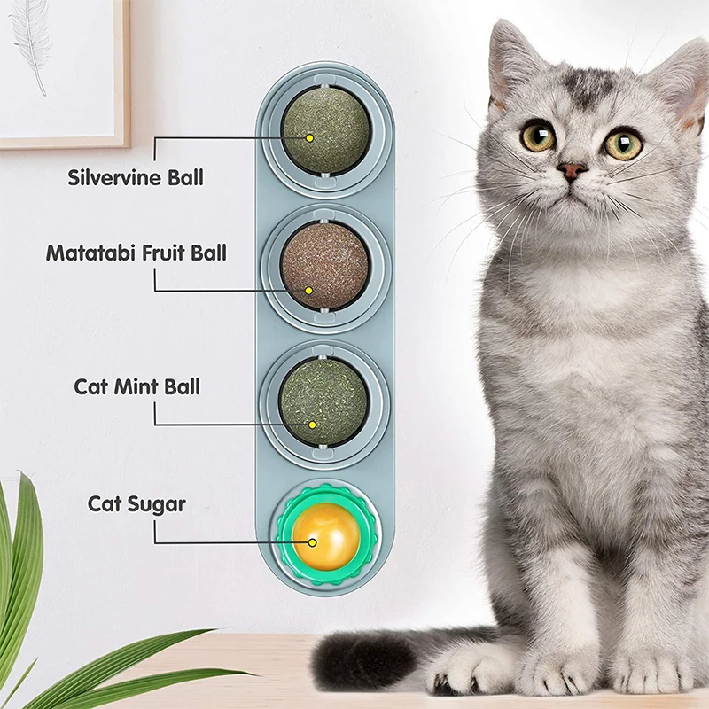 Игрушки-мячики для кошек съедобные С Кошачьей Мятой | Дом и сад
