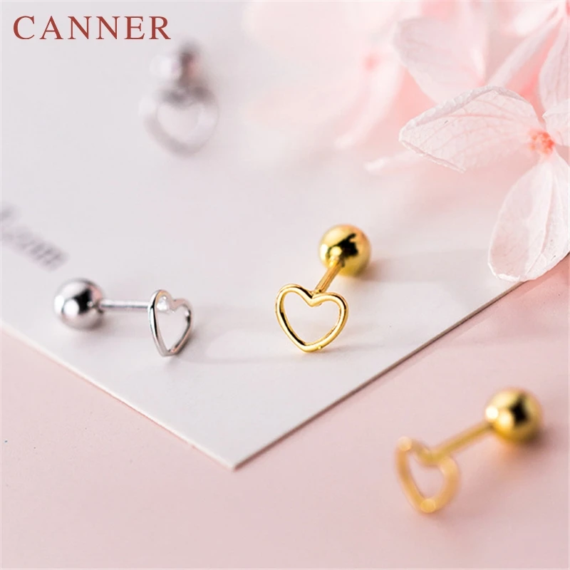 Милые мини серьги гвоздики из стерлингового серебра 925 пробы с вырезами в форме