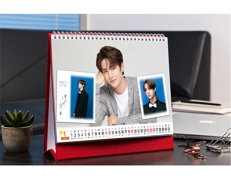 Xiao Zhan Wang Yibo Star Character Calendar Chen Qing Ling настольные календари ежедневник расписание,01-,12