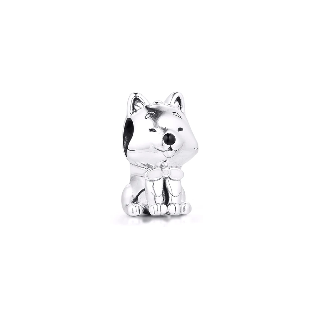 

Японская собака Akita Inu очарование 2020 DIY бисера подходит милый браслет с шармом Femme серебряные бусины 925 пробы для изготовления ювелирных изде...