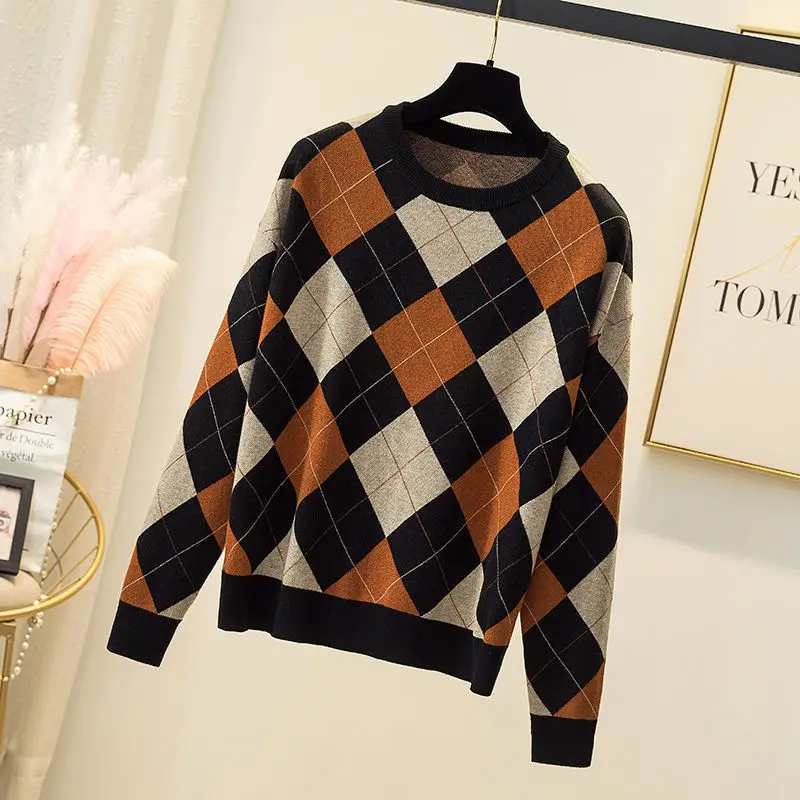 

2021 Spring and Autumn Rilge Joker Knitted New Age Reduction Long Sleeve Sweater Backing Shirt Korean Jacket Women