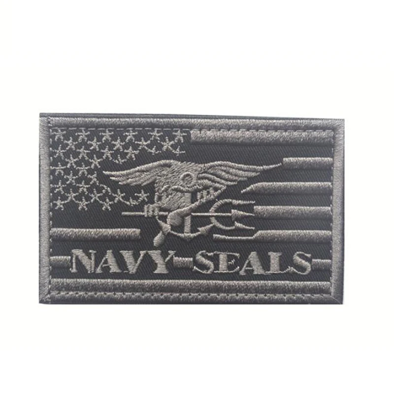 3D вышитая нашивка США печать морской котик тактическая вышивка значок ткань