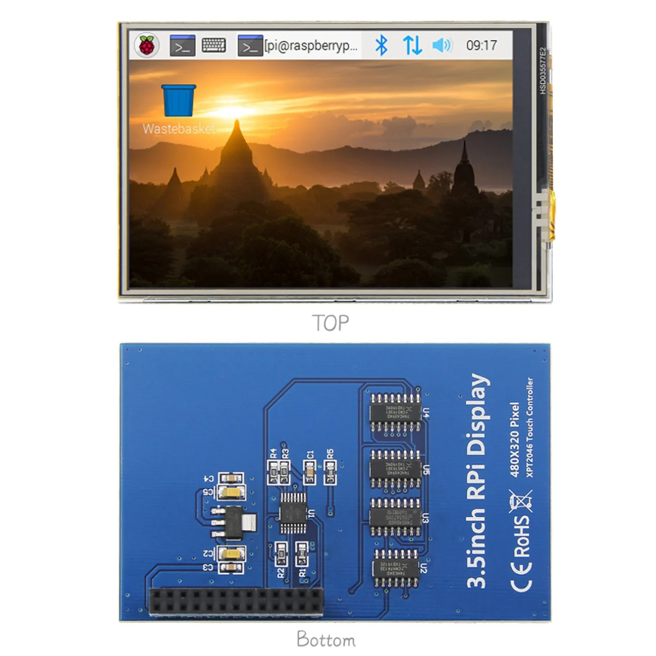 ЖК-модуль Pi TFT 3 5 дюйма (480*320) шт. сенсорный модуль для Raspberry | Электронные
