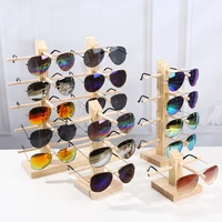 new fashion wooden eyeglasses display holder glasses stand rack 9 kinds options natural material eco friendly easy assemblable