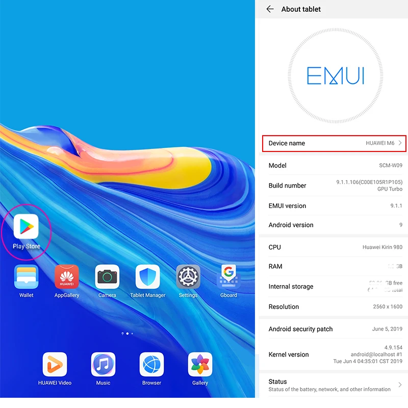 Оригинальный планшетный ПК Huawei Mediapad M6 10 8 дюйма Wi Fi Восьмиядерный Kirin 980 Android 9 0