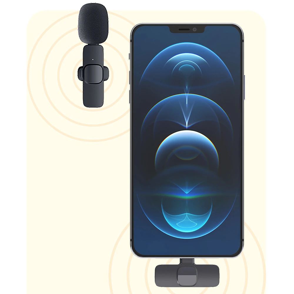 Подходит для Huawei Xiaomi Apple мобильный телефон live беспроводной петличный микрофон