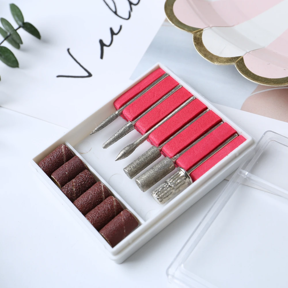 Головка для лака ногтей высокого качества набор из шести наборов нержавеющей