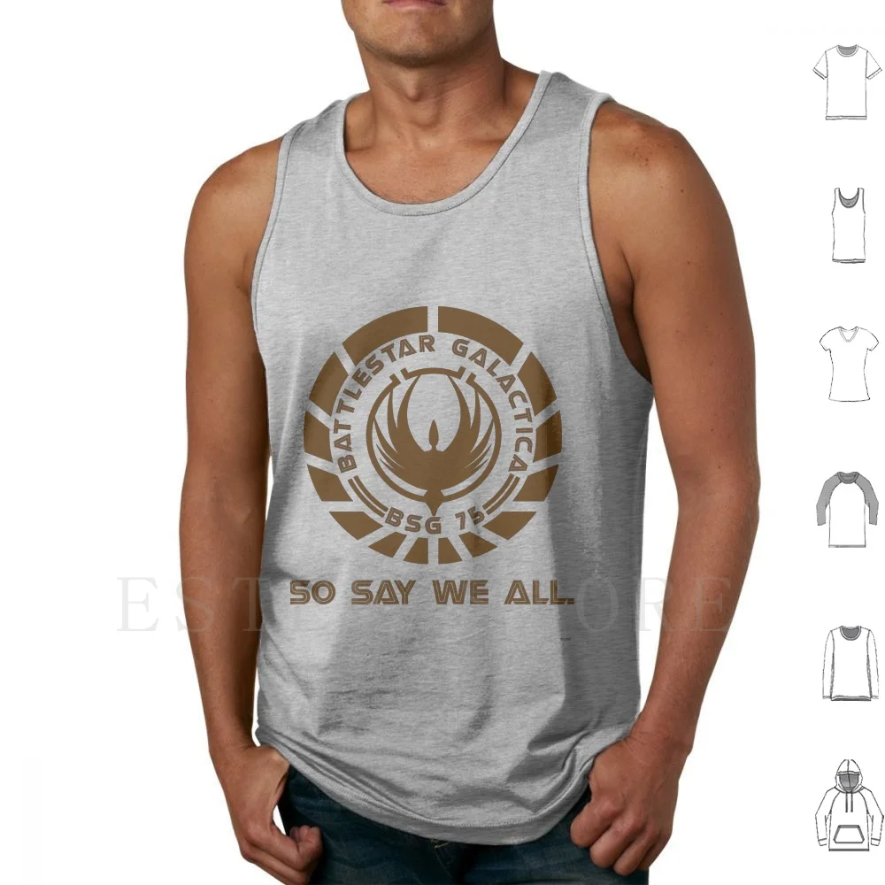 

Battlestar Galactica Seal Tank Tops Vest Sleeveless Battlestar Galactica