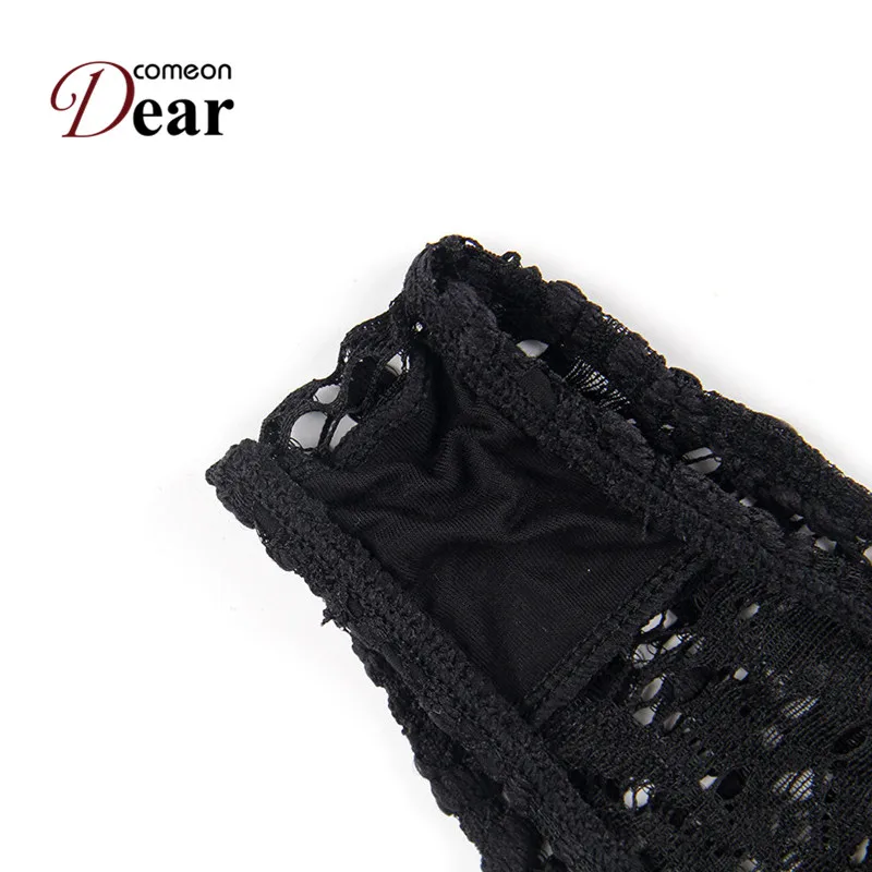 Comeondear Bodis Para Mujer, сексуальный комбинезон, черный, белый, женский комбинезон на тонких бретелях, открытая Цветочная верхняя одежда RA80285