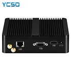 Мини-ПК YCSD без кулера, настольный мини-компьютер с Intel Celeron J1900, Win 11, Windows 10 pro, Linux, Pfsense Micro Tv