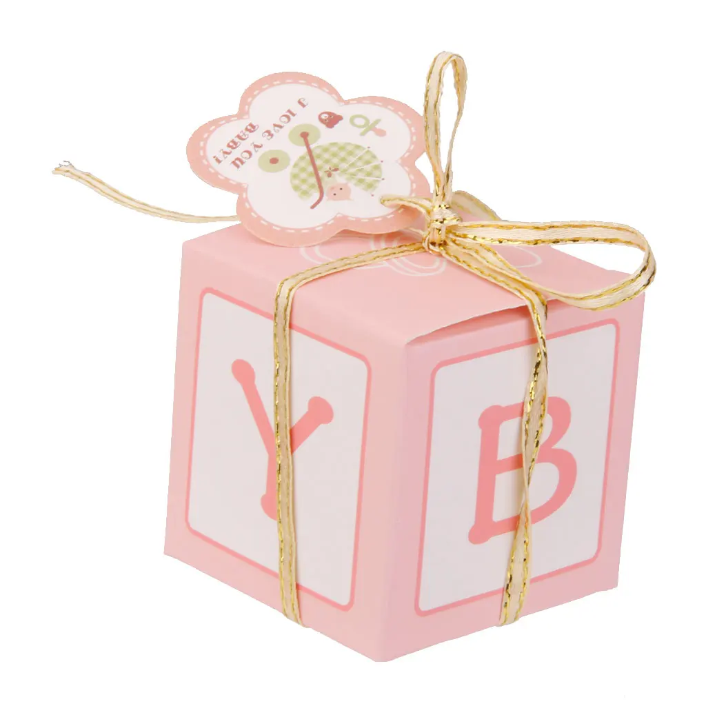 12 (США) Милые торт конфеты подарок Коробки класса люкс Baby Shower благосклонности
