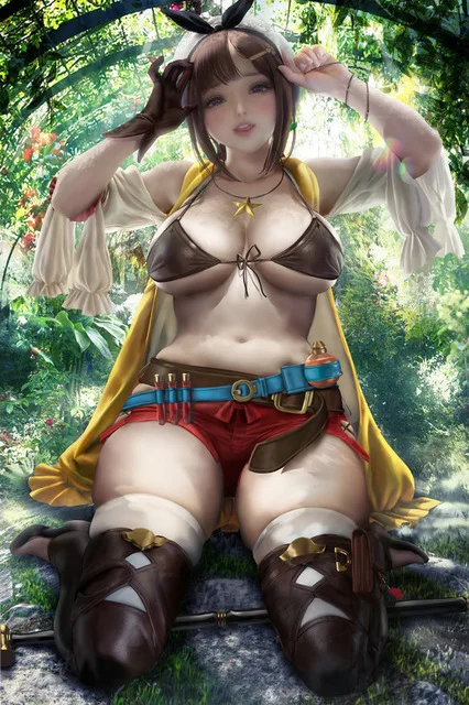 

Canvas Paintings Tree Wall Art Home Decor Poster HD Atelier Ryza Prints Modular Cute Sexy Girl Pictures Living Room No Framework