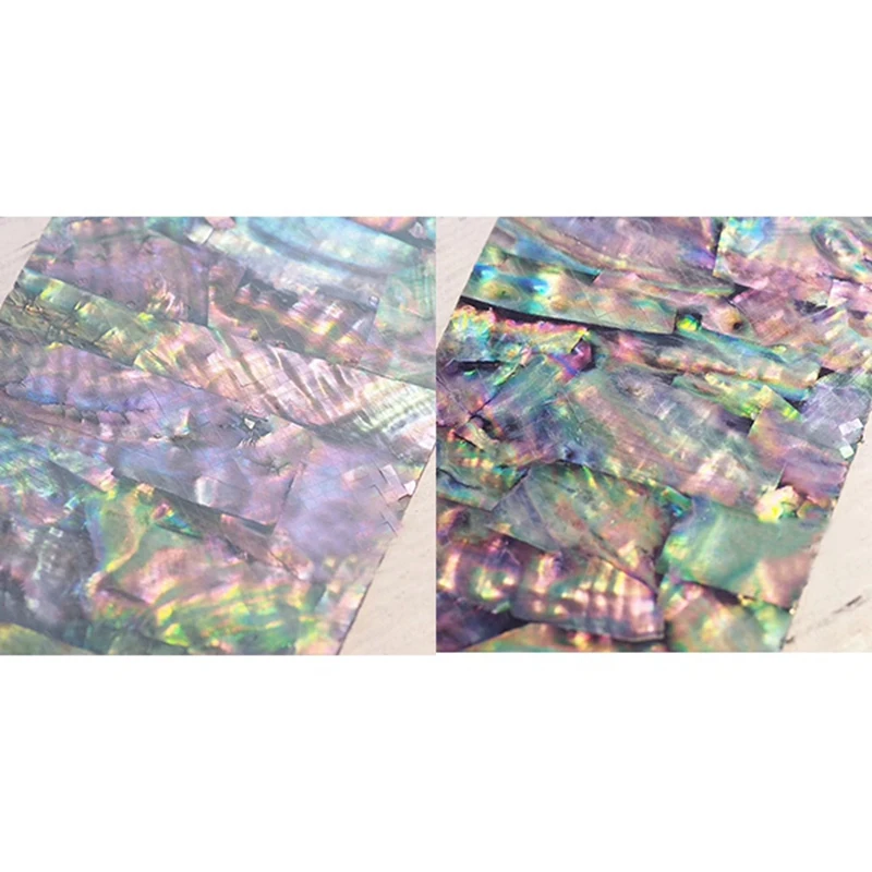 2 листа наклеек для дизайна ногтей клейкий сломанный градиент Русалка Оболочка