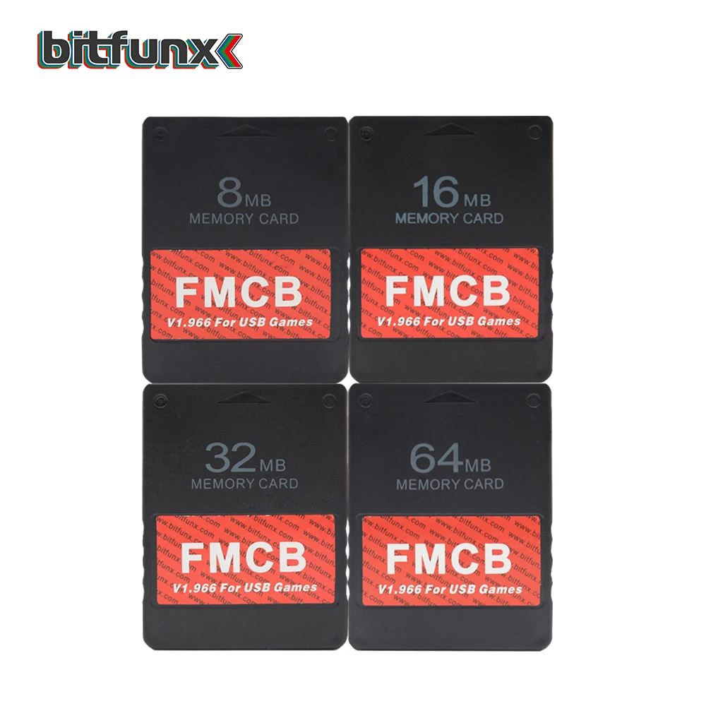 Карта памяти Bitfunx FMCB для консоли PS2 USB HDD игры в ретро видеоигры Поддержка игр