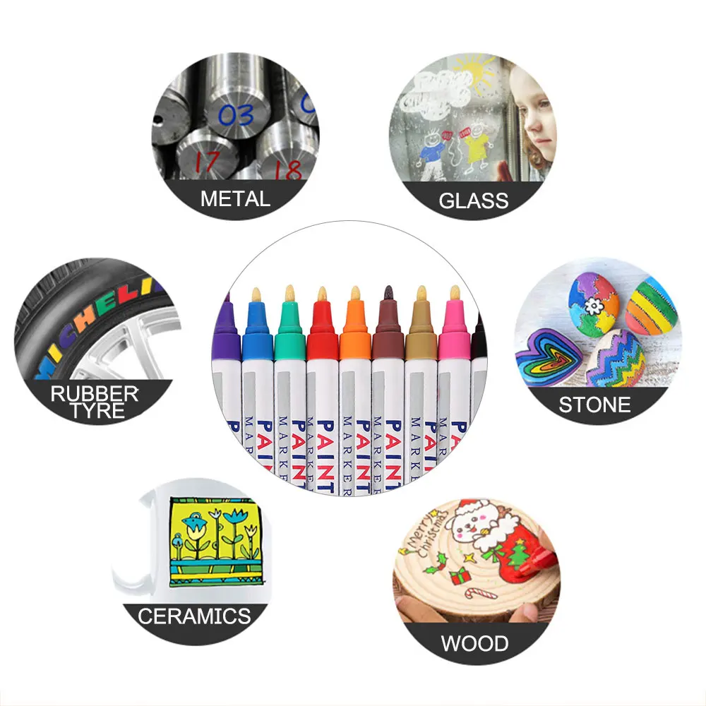 12 шт. водонепроницаемые цветные маркеры цветов|Украшения своими руками для