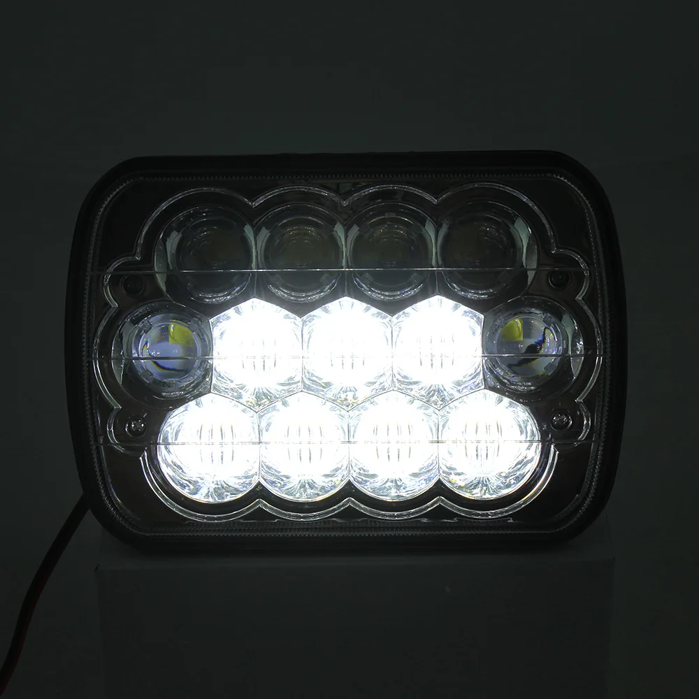 1 пара 39 Вт квадратный светодиодный головной светильник 5X7 Hi/короче спереди и