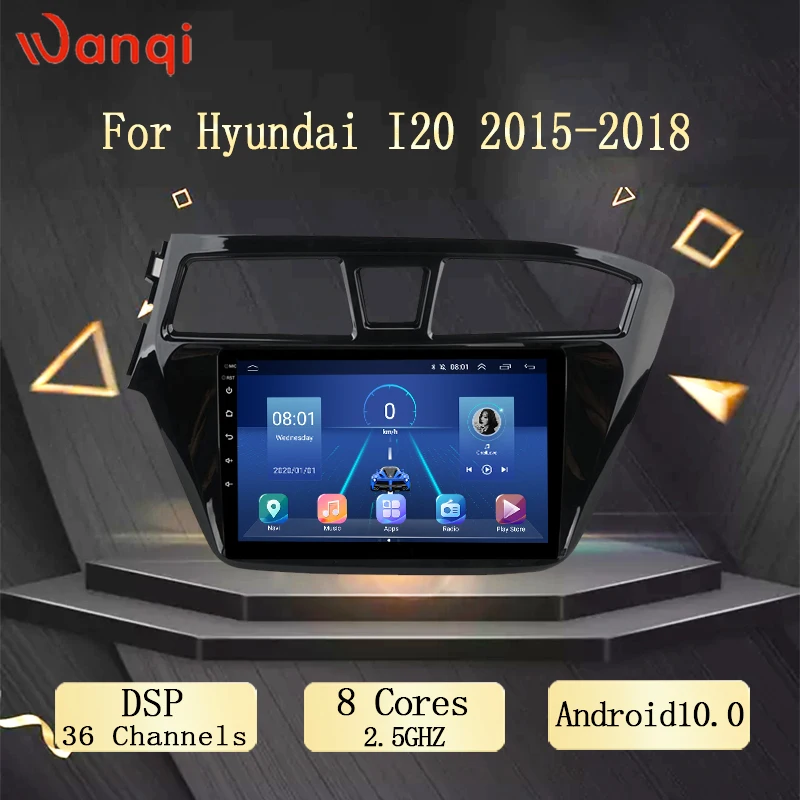 Мультимедийный плеер DSP AHD GPS 9 дюймов Wanqi Android 10 0 автомобильная навигация радио для