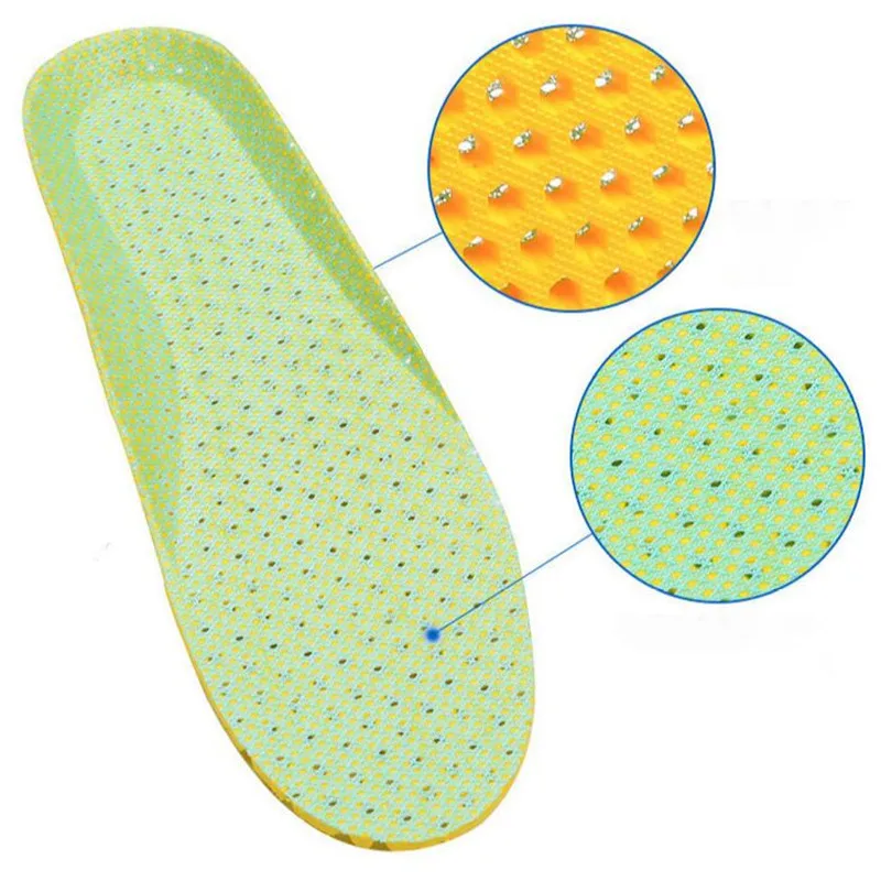 Летние спортивные стельки для обуви сетчатые Дышащие ног студенческие военные
