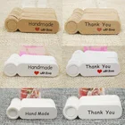 200 шт. ручной работы Спасибо Теги открытки из крафт-бумаги для одежды, обуви бирка ценовой ярлык посылка поставки торт хлебное печенье тег