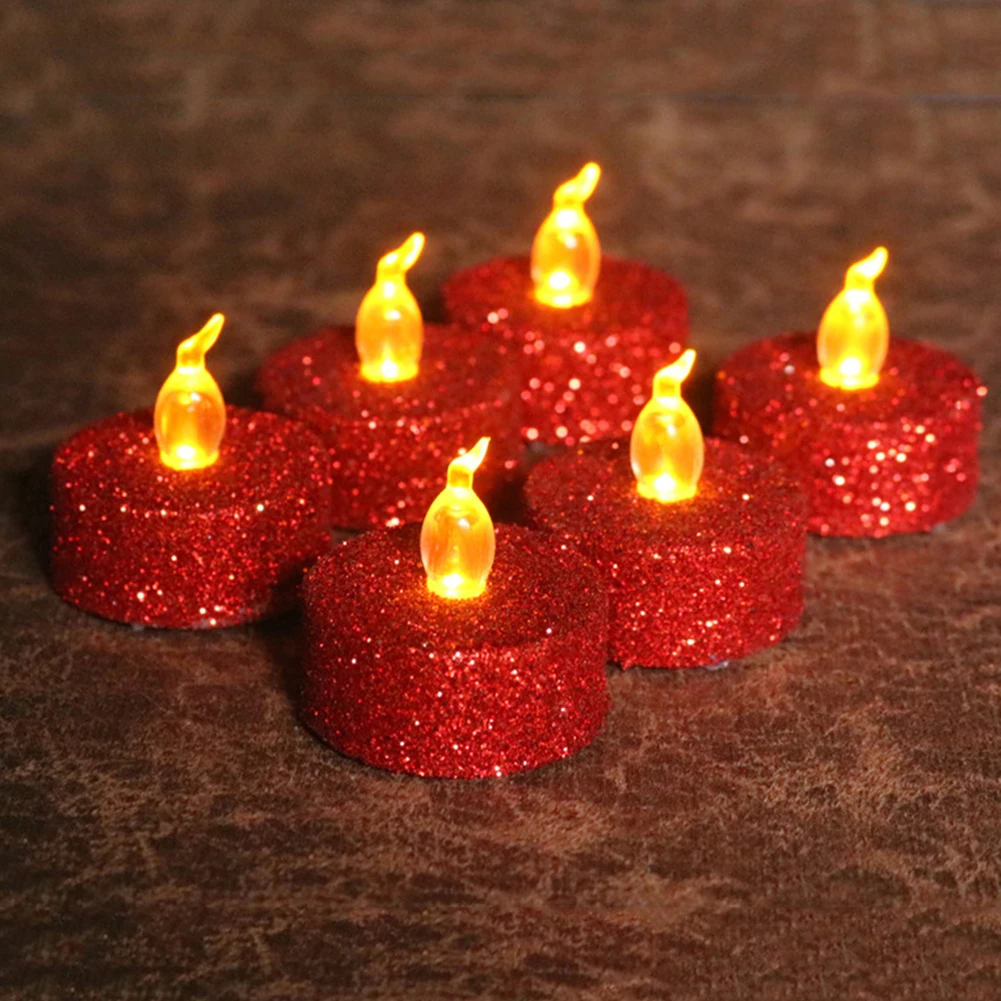 

12pcs Flameless LED Tealight Tea Candles Wedding Light Romantic Candles Lights for Birthday Party Wedding Christmas Decoration
