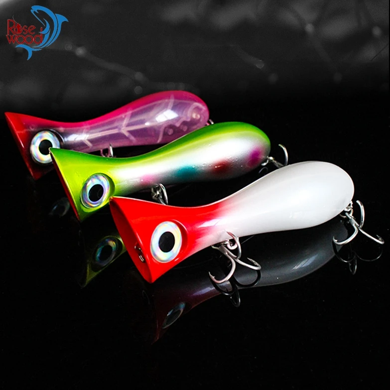 Палисандр 10 см 32g Топуотер GT Поппер рыболовная приманка для морской воды лазерный