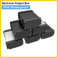 waterproof black diy housing instrument case project box storage case electronic supplies enclosure boxes m03 10050mm