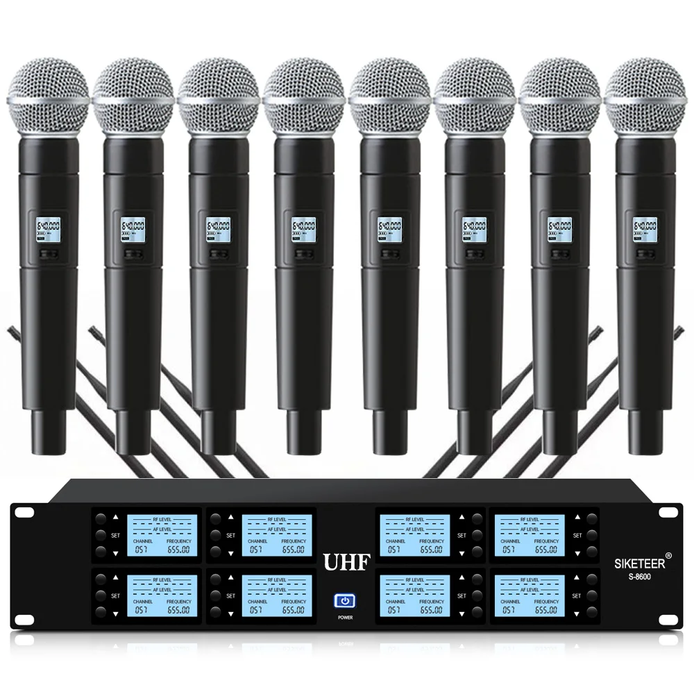 

Professional UHF wireless microphone system handheld microphone church school outdoor activity stage microphone wireless