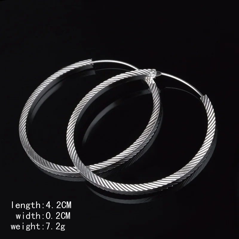 Серьги для Для женщин круглый саржа серьги CZ стерлингового серебра обручальные