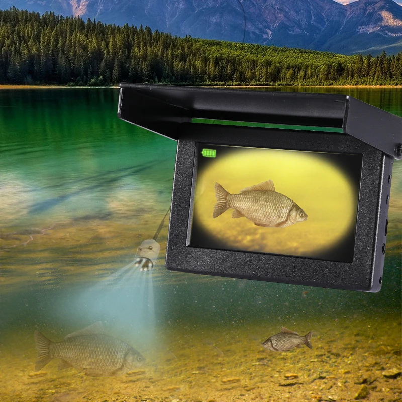 LUCKY underwater 1000TVL Fish Finder Underwater Fishing turbid water Camera 6pcs Infrared Lamp For Ice/Sea|Рыболокаторы| |