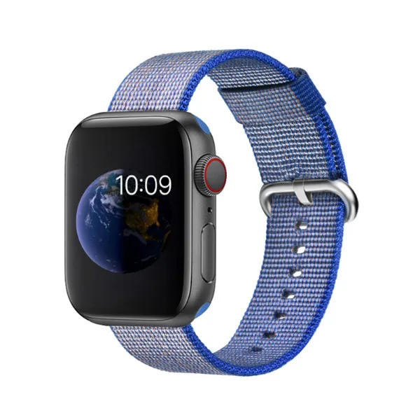 Тканый нейлоновый сменный ремешок для Apple Watch series 4/5 40 мм 44 мм тканевый браслет для Iwatch series 3 2 1 38 мм 42 мм - Цвет ремешка: Color 3