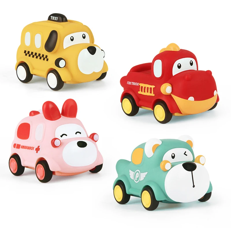 

Educational Baby Toy Cars For Newborns 0 12 Months Cartoon Animal Soft Racing Car Toys For Baby Boys Girls Birthday Gift
