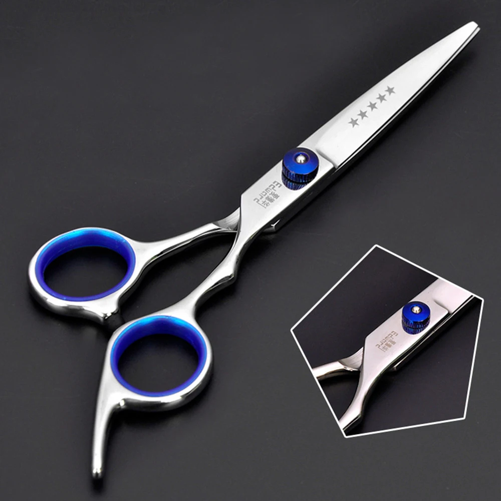 6 inch Cutting Thinning Styling Tool Hair Scissors Stainless Steel Salon Hairdressing Shears Regular Flat Teeth Blades 1/5pcs | Красота и