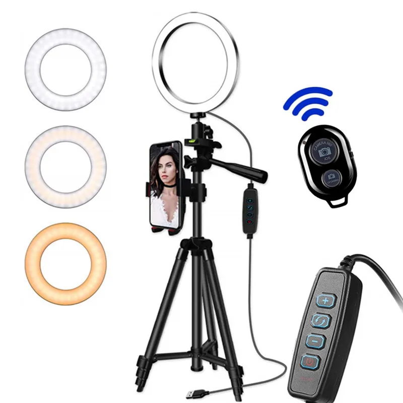 Светодиодный кольцевой светильник кольцо для штатива автоспуска мобильного