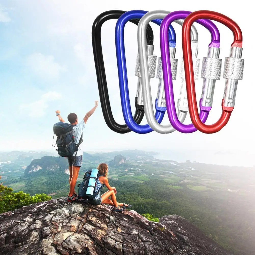 

Screw Lock Hooks Waterproof Gate Bottle Buckle Carabiner Clip Hook for Storage