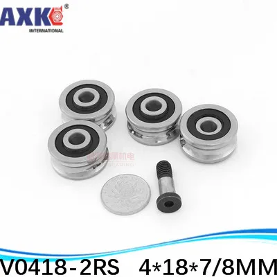 1 предмет высокое качество 4 мм V паз сталь роликовые подшипники JS0418U V1804 2RS U