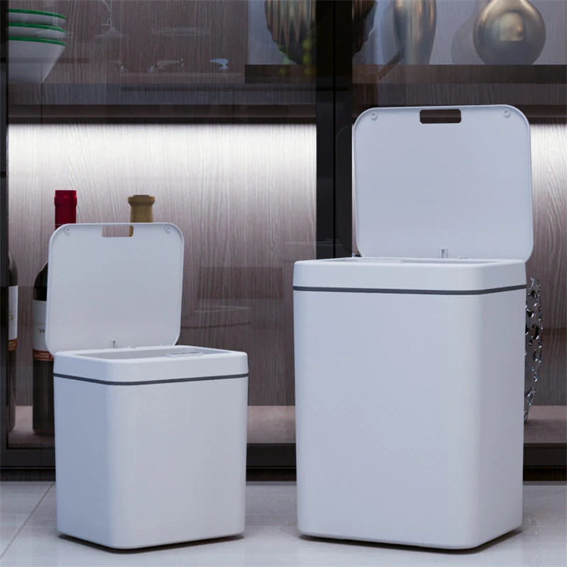 

14/16L интеллигентая (ый) мусорный бак автоматический Сенсор умная мусорная корзина Motion с светодиодный светильник мусорное ведро 3 режима для ...