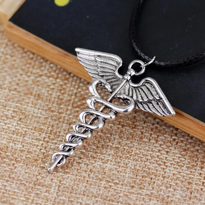 Модное Длинное Ожерелье Percy Jackson с крыльями ангела серебряная подвеска из сплава