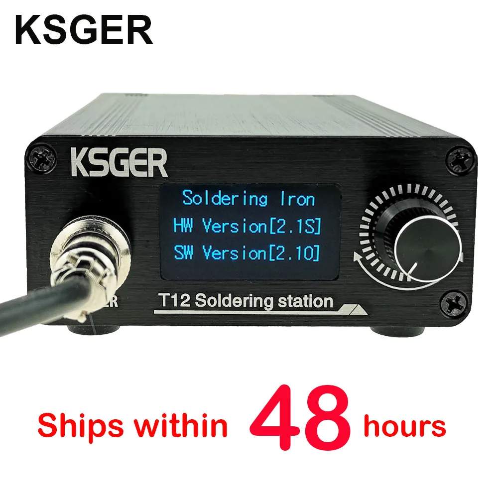 KSGER T12 паяльная станция DIY STM32 V2.1S OLED инструменты для пайки железные наконечники из