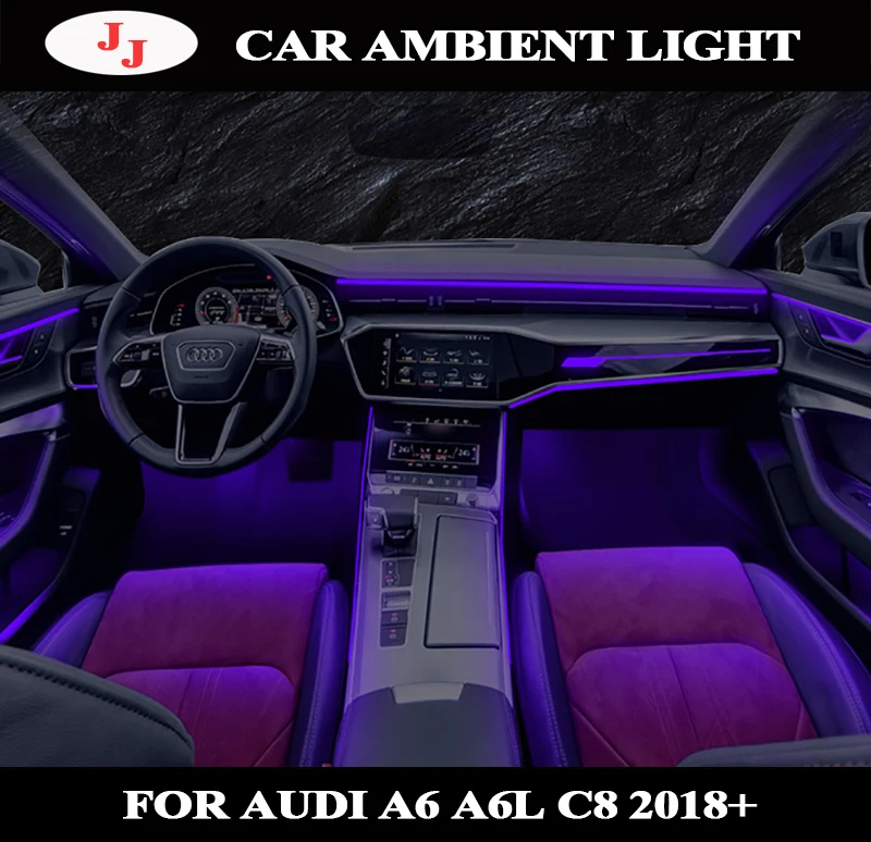 

Светодиодный окружающей среды светильник для Audi 19 A6L C8 интерьер атмосферу светильник двери светильник ног светильник оригинальный MMI управ...