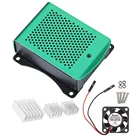 Чехол для Raspberry Pi 3, алюминиевый теплоотвод, металлический корпус, чехол для RPI 3 Raspberry Pi 3 Model B, охлаждающий вентилятор, теплоотвод