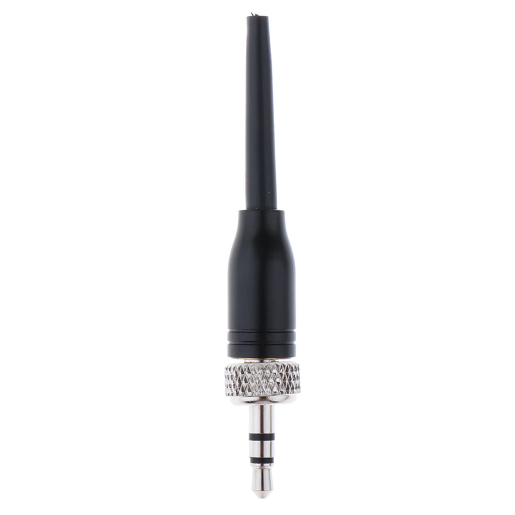 

1x 3.5mm Lock Stereo Jack Plug DIY Audio For Microphone Black 6cm