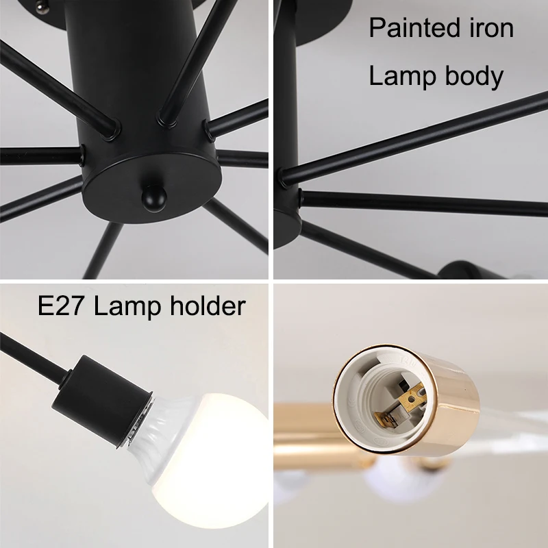 

Led Ceiling Light Modern Nordic Ceiling Lamps for Living Room Lights Industrial Home Lighting Bedroom Dining Room Kitchen Light