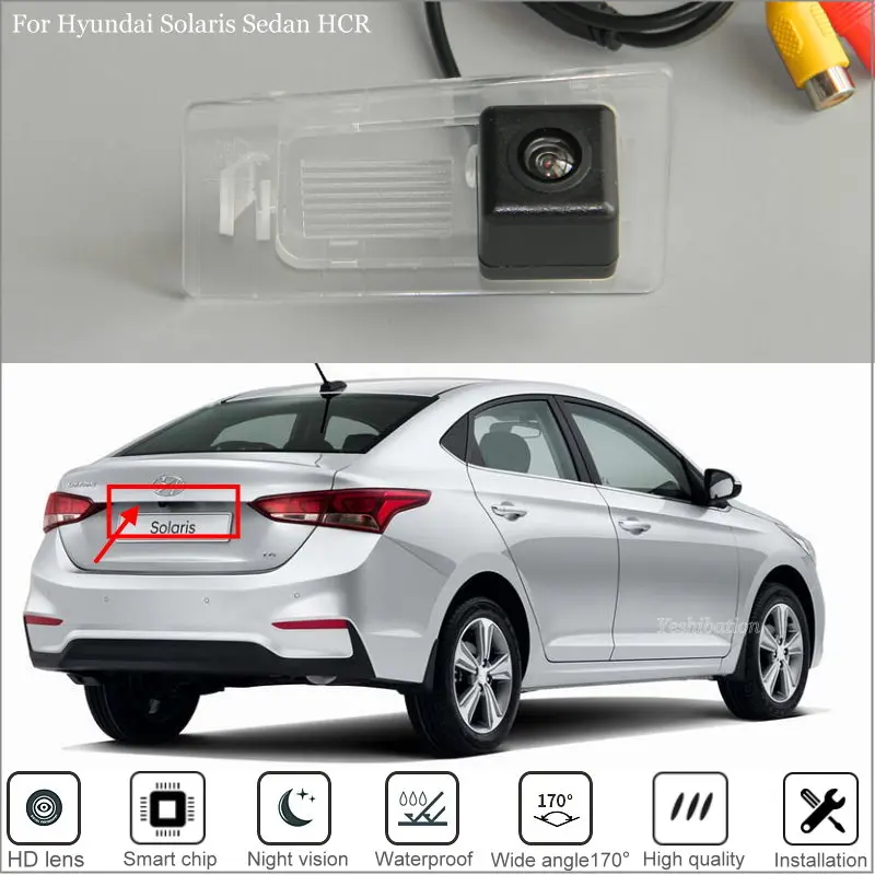 Автомобильная камера заднего вида для Hyundai Solaris Sedan HCR 2017 ~ 2019 2020 2021 вида/HD CCD +